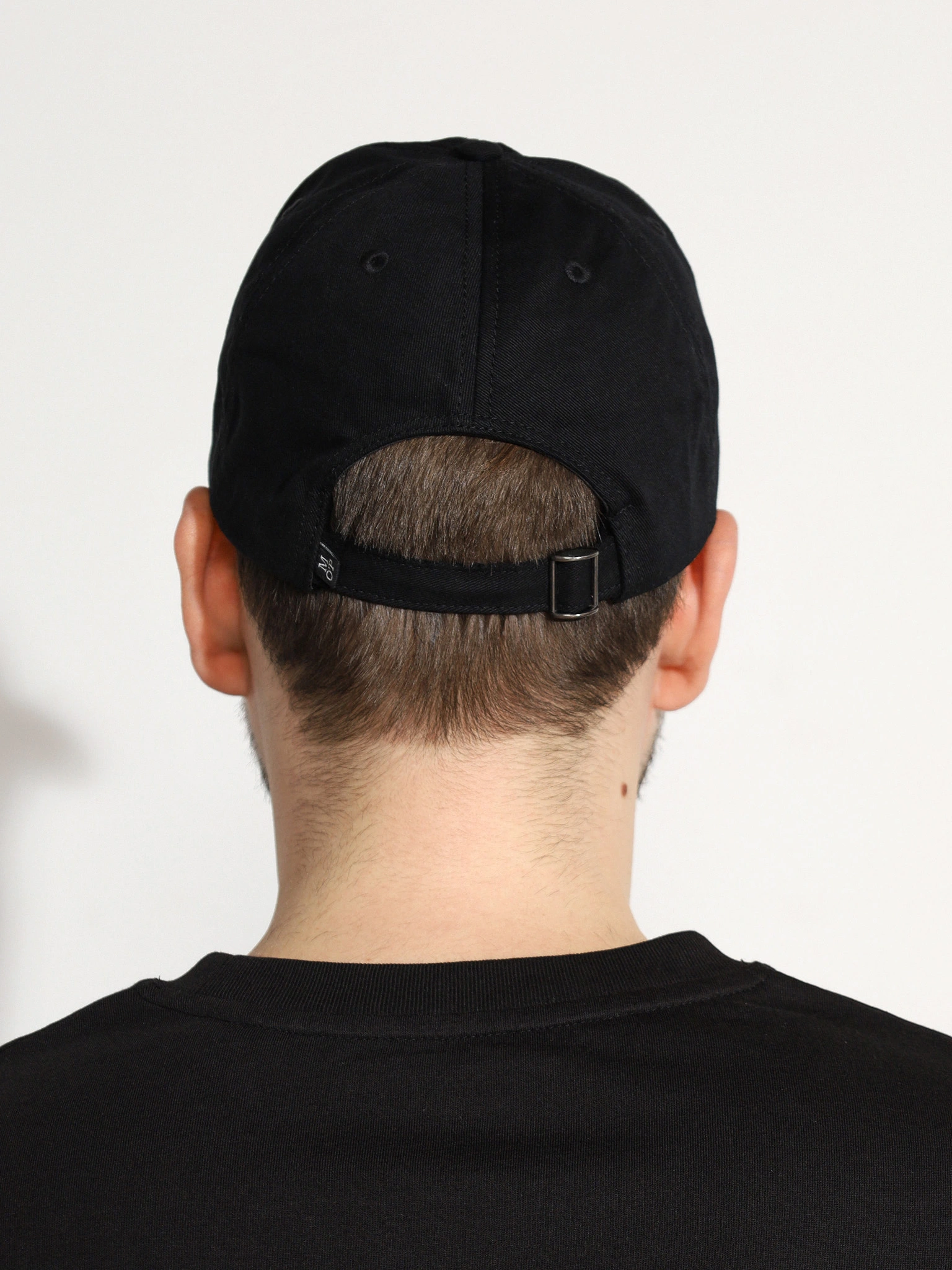 Бейсболка черного цвета из хлопка